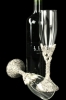 Champagnerglas mit Swarovski Kristallen von BBSimon