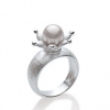 Schmuck Ring Feenzauber in Silber mit kleiner Perle